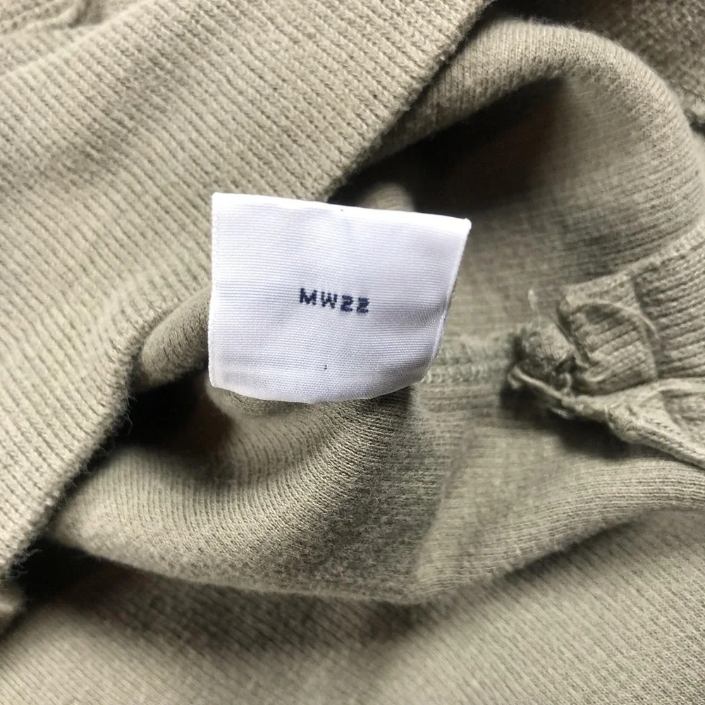 Polo Ralph Lauren Sweater Mens‎ Large Taupe Green 1/4 Zip Mock Neck Cotton